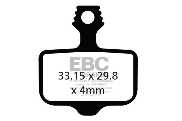 EBC Brakes Downhill Bicycle Brake Pads (2pcs)